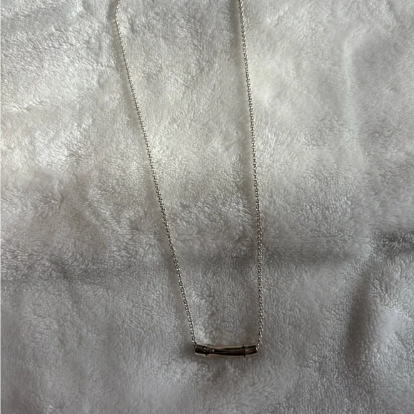 John Hardy Bamboo Sterling Silver Slider Pendant Necklace - Picture 4 of 10